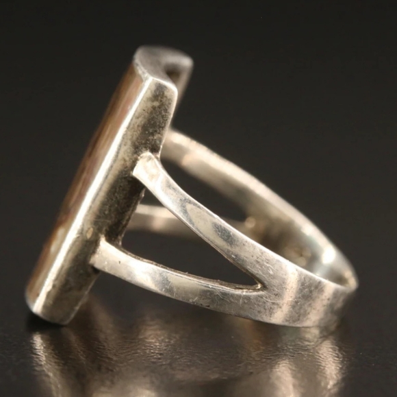 Abalone Sterling Silver Ring - Picture 3 of 7